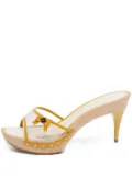 Louis Vuitton Pre-Owned transparent heeled sandals - Yellow