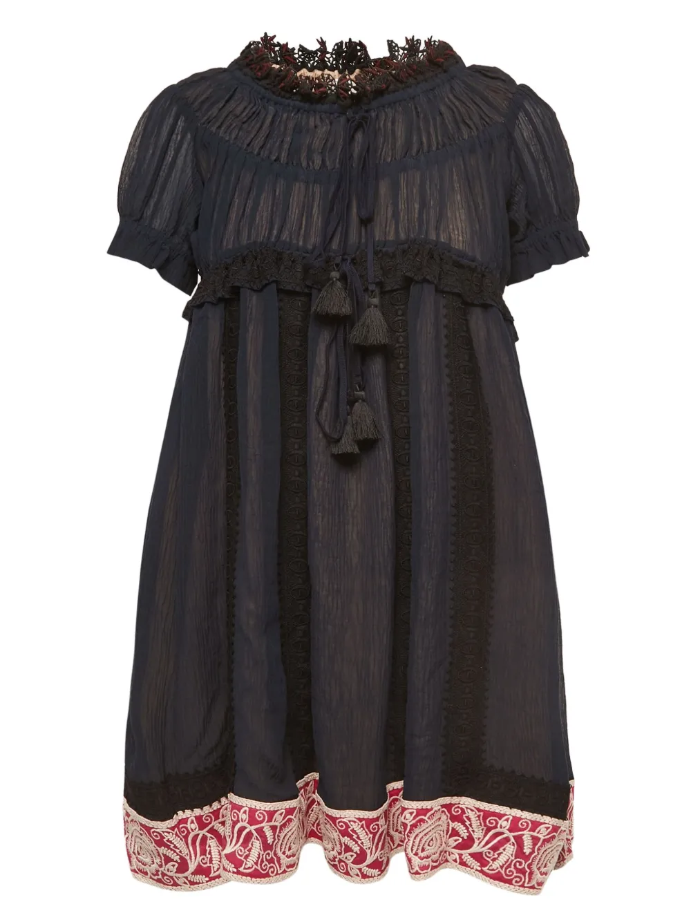 Chloé Pre-Owned robe courte à taille nouée | bleu | Image 1