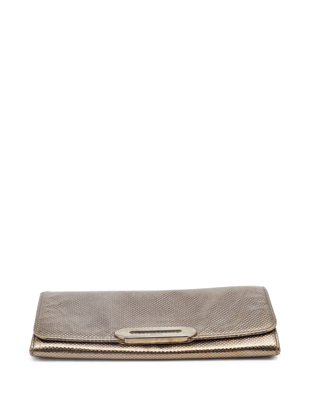 Pre-owned Tod's  Metallic-effect Leather Wallet