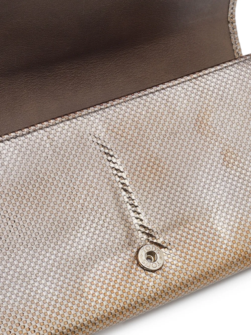 Pre-owned Tod's  Metallic-effect Leather Wallet