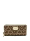 Michael Kors pre-owned logo plaque zip-around wallet - Brown