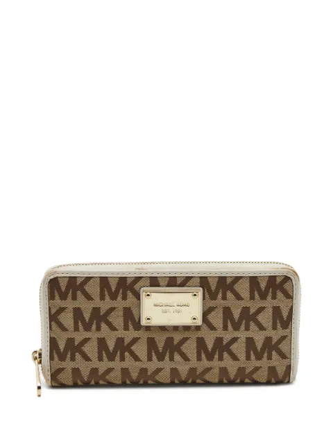 Michael Kors pre-owned logo plaque zip-around wallet