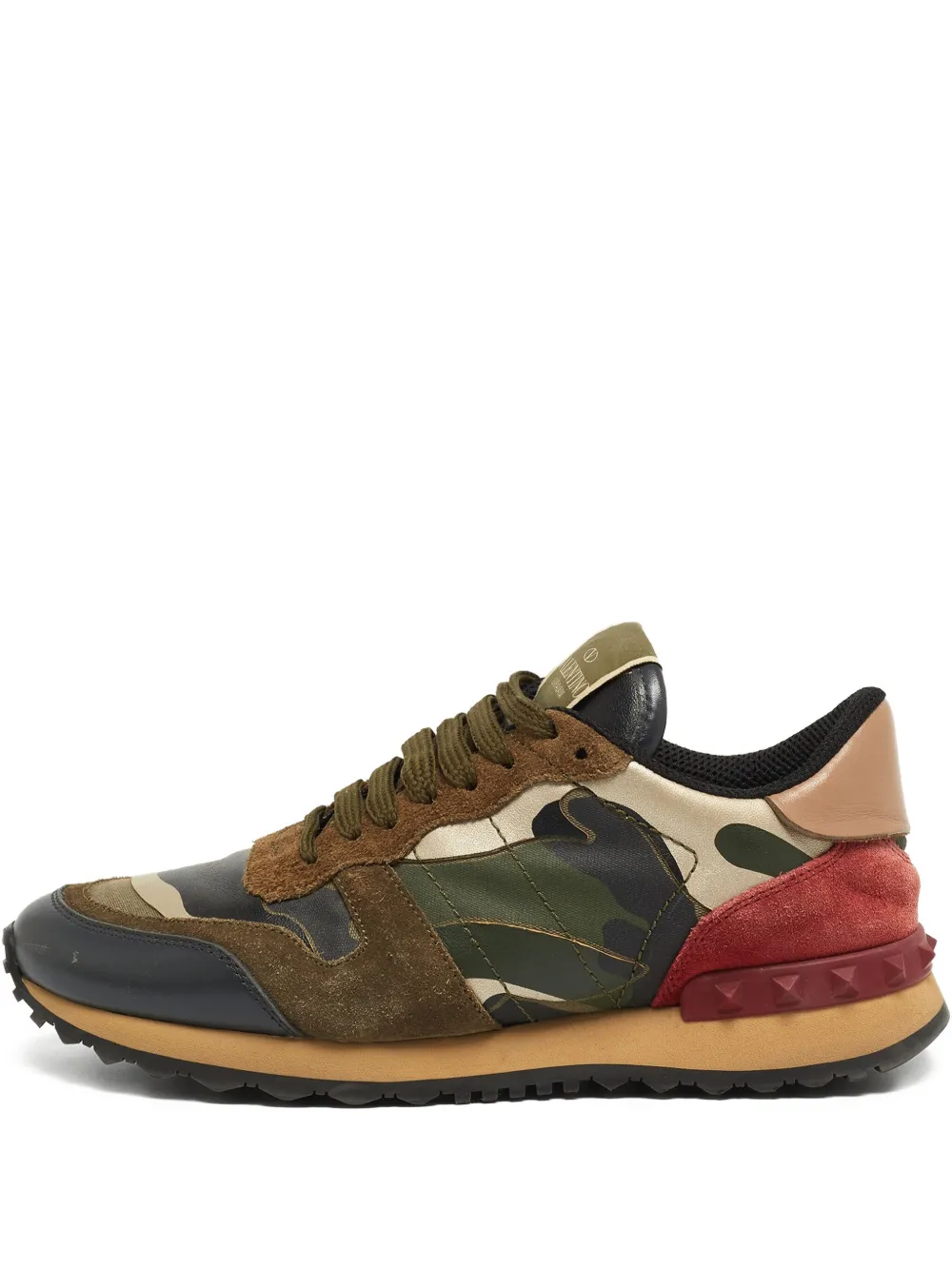 Valentino Garavani Pre-Owned ロックランナー スニーカー - ブラウン Valentino Garavani Pre-Owned ロックランナー スニーカー - ブラウン