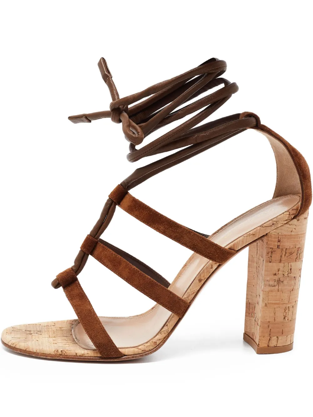 Gianvito Rossi プレオウンド Cayman 110mm サンダル - ブラウン Gianvito Rossi プレオウンド Cayman 110mm サンダル - ブラウン