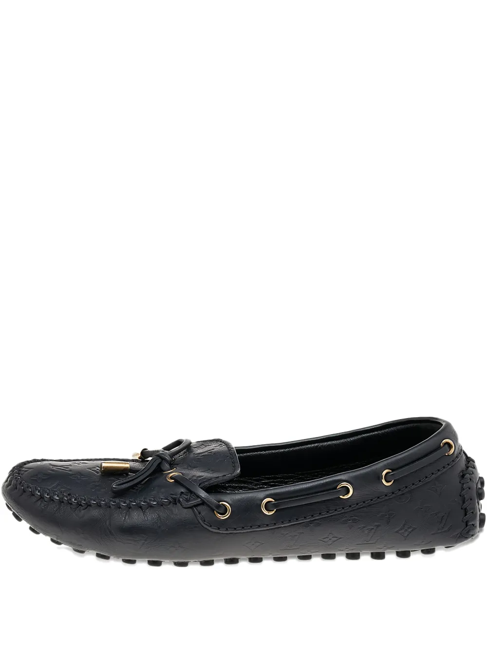 Pre-owned Louis Vuitton Gloria Monogram Leather Loafers