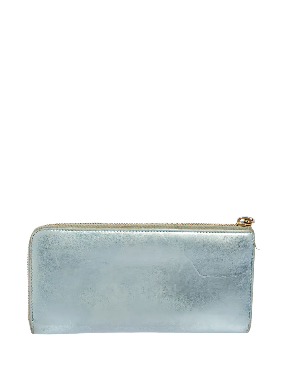 Miu Miu Pre-Owned metallic-effect leather wallet | Image 2