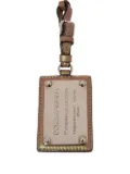 Dolce & Gabbana Pre-Owned leather luggage tag - Neutrals