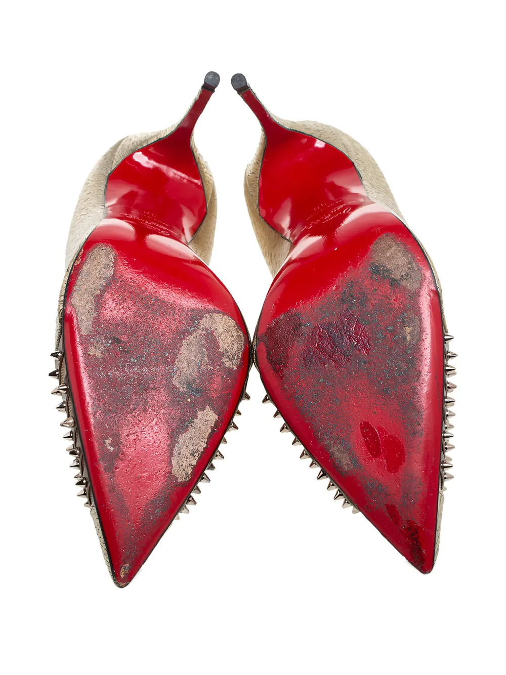 Pre-owned Christian Louboutin 110mm Bareta Heeled Pumps