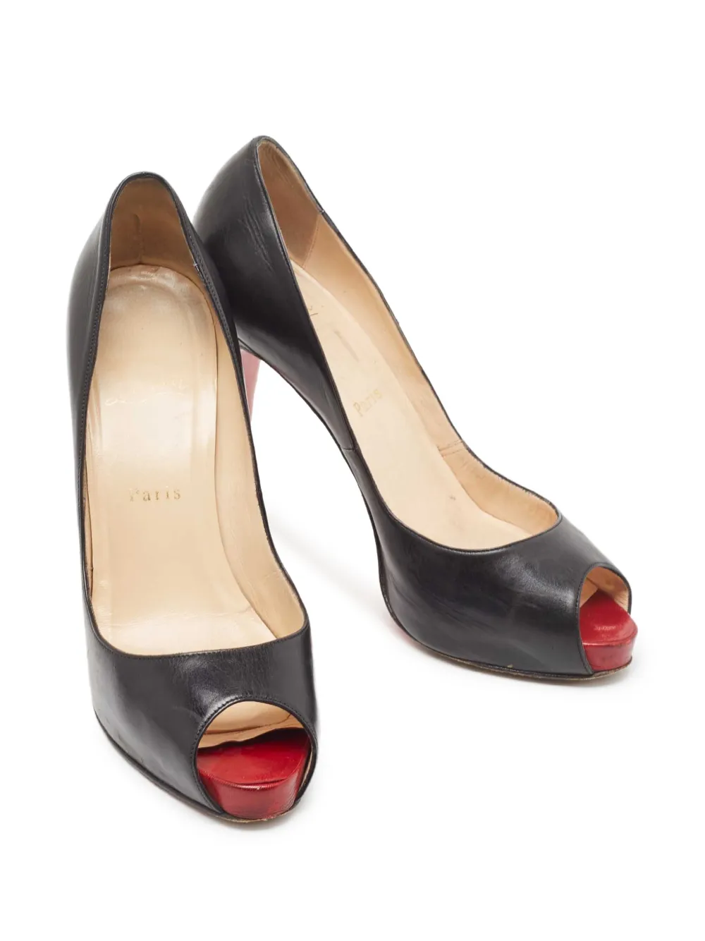 Christian Louboutin Pre-Owned 130mm leather peep-toe pumps | Image 2