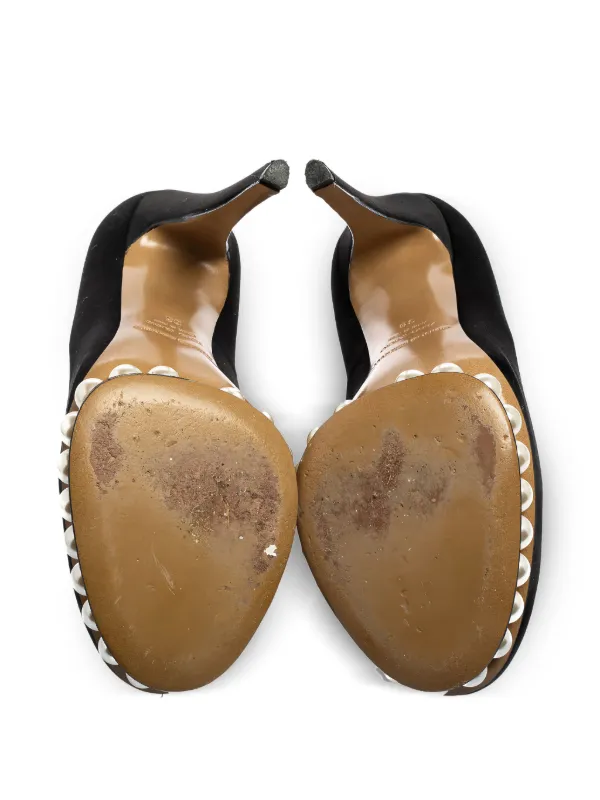 【美品】 NICHOLAS KIRKWOODバックパール ストラップパンプス Nicholas Kirkwood Pearl Platform Pumps | Black | FARFETCH