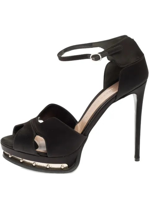 Alexander McQueen Pre-Owned 130mm leather heeled sandals