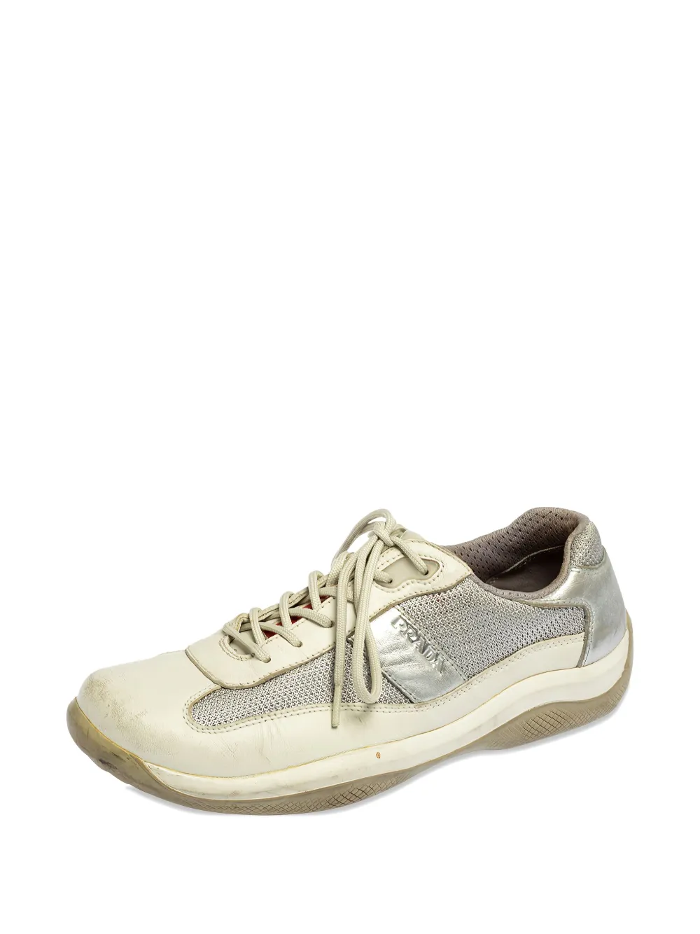 Prada Pre-Owned metallic-effect sneakers | Image 2