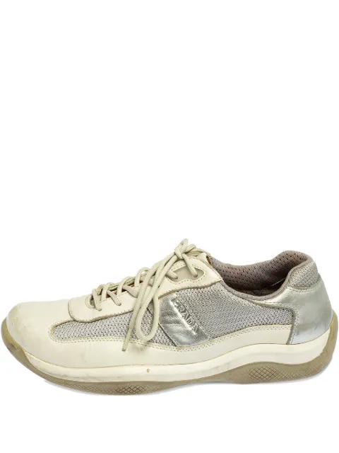 Prada Pre-Owned metallic-effect sneakers