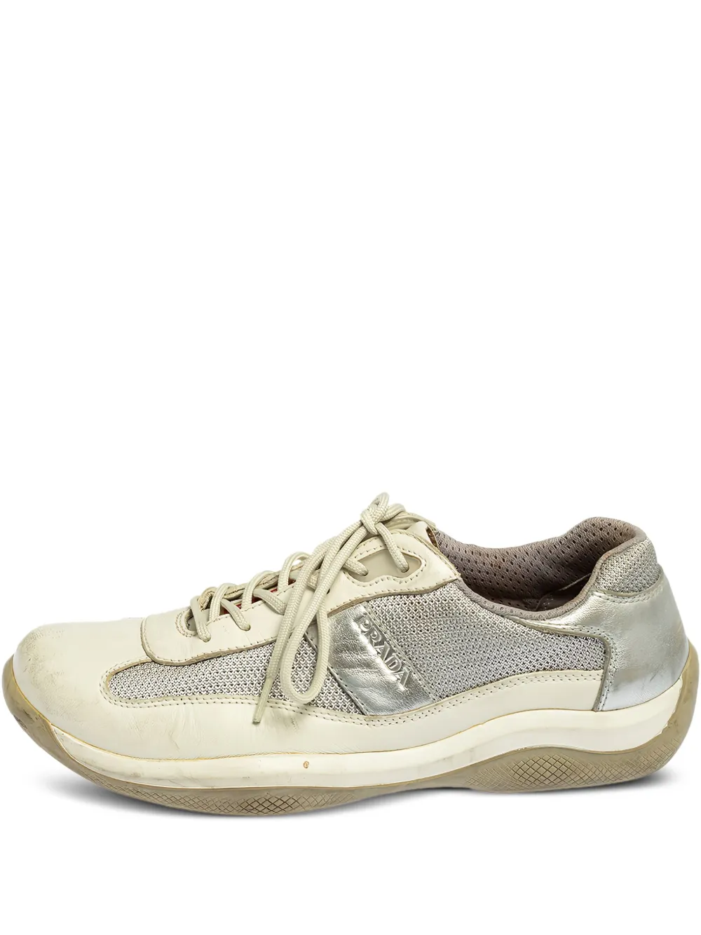 metallic-effect sneakers