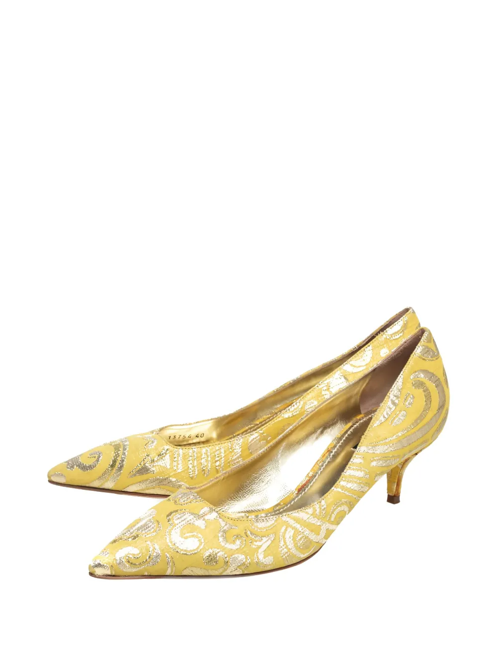 Dolce & Gabbana Pre-Owned 60 mm pumps met puntige neus - Geel