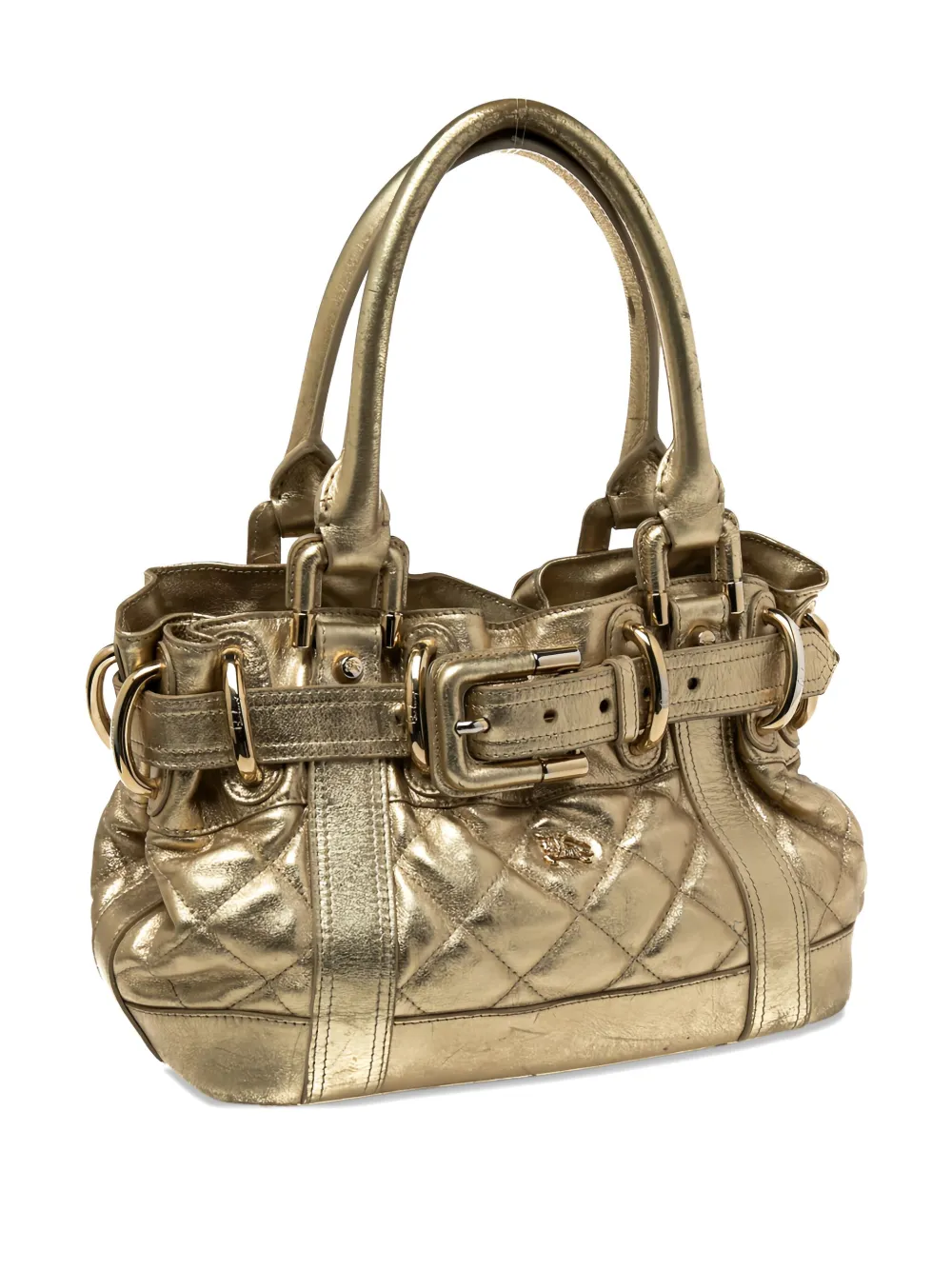 Burberry Pre-Owned Beaton quilted tote bag | Gold | Image 1