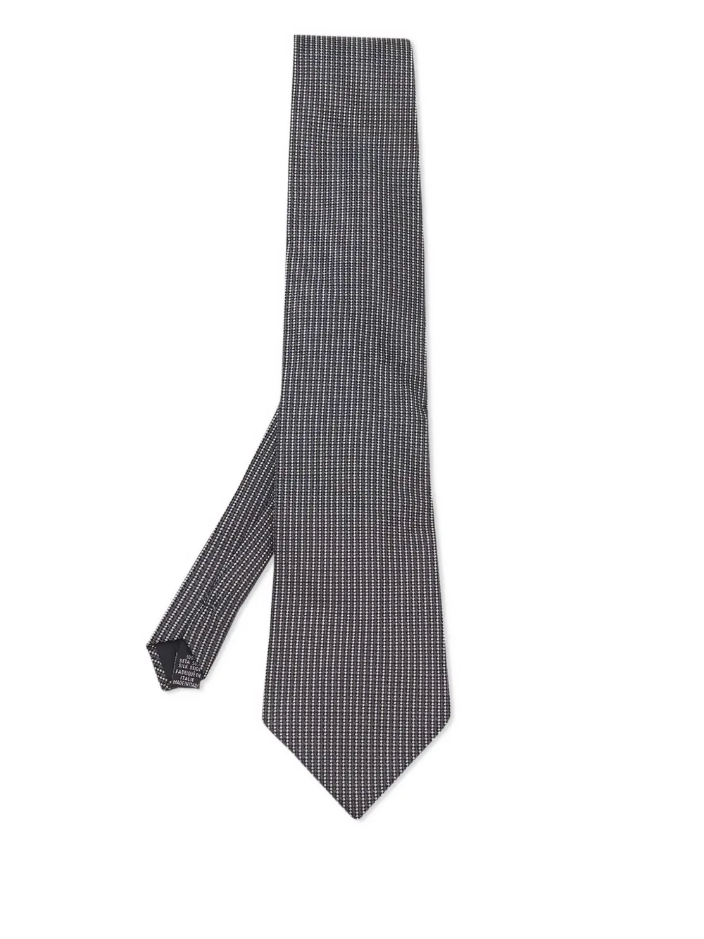 BOSS pre-owned geometric-pattern tie | Grey | Image 1