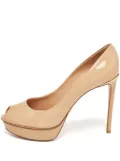 Louis Vuitton Pre-Owned 135mm patent-leather sandals - Neutrals