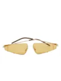 Fendi Pre-Owned geometric-frame sunglasses - Gold