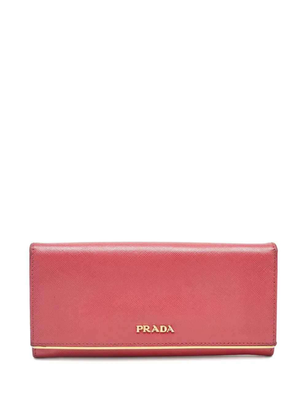 Prada Pre-Owned 2024 logo-lettering wallet | Pink | Image 1