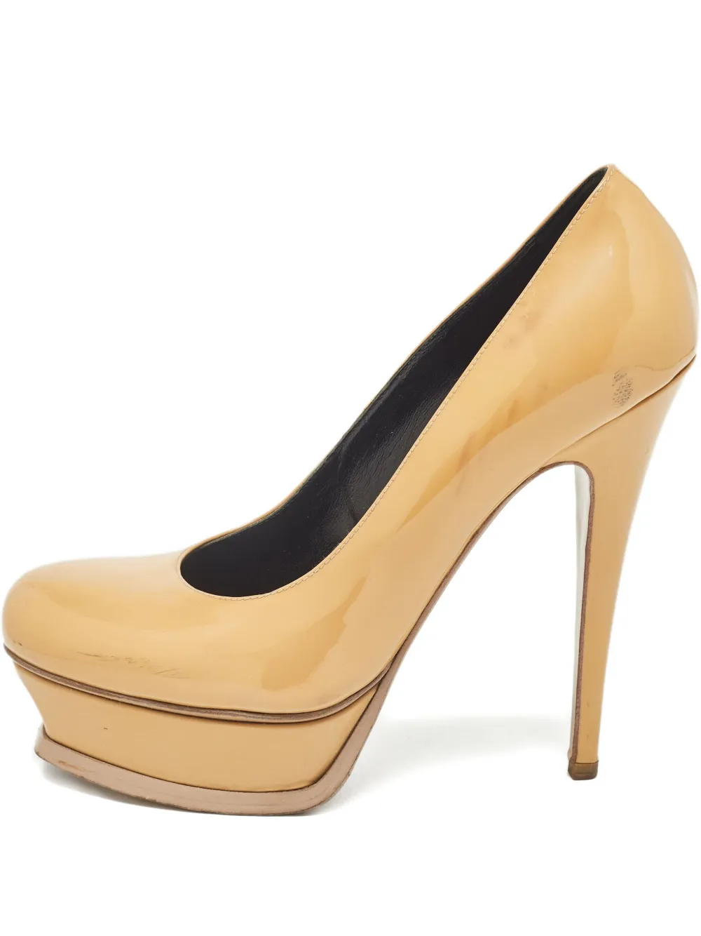 Saint Laurent Pre-Owned 135mm leather heeled pumps | Neutrals | Image 1