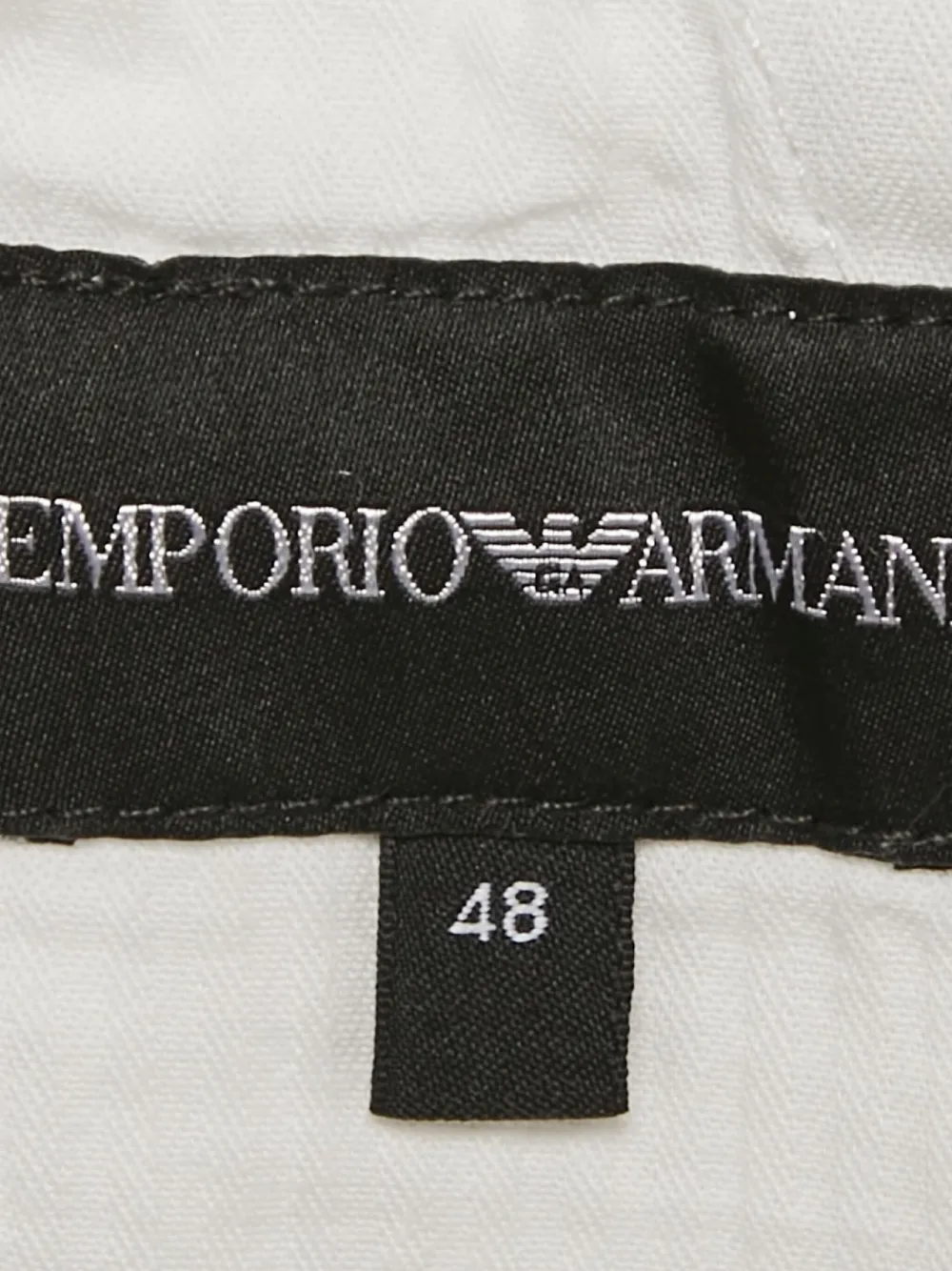 EMPORIO ARMANI Pre-owned Cotton Trousers In Gray