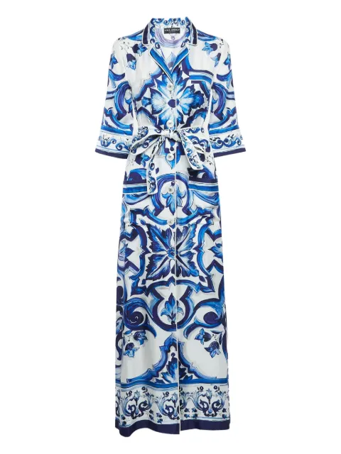 Dolce & Gabbana Pre-Owned printed silk dress