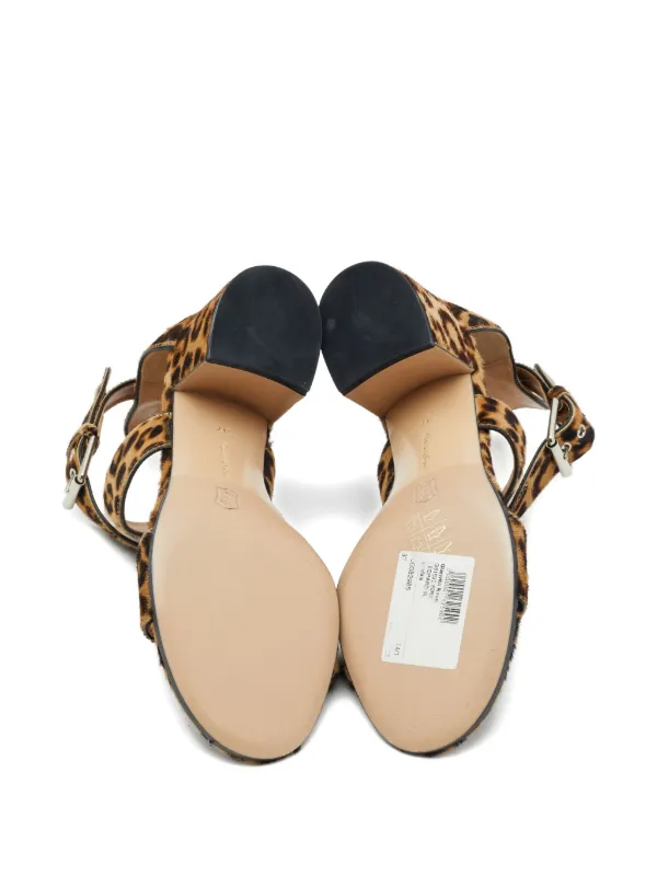 Gianvito Rossi プレオウンド レオパードプリント サンダル 60mm 