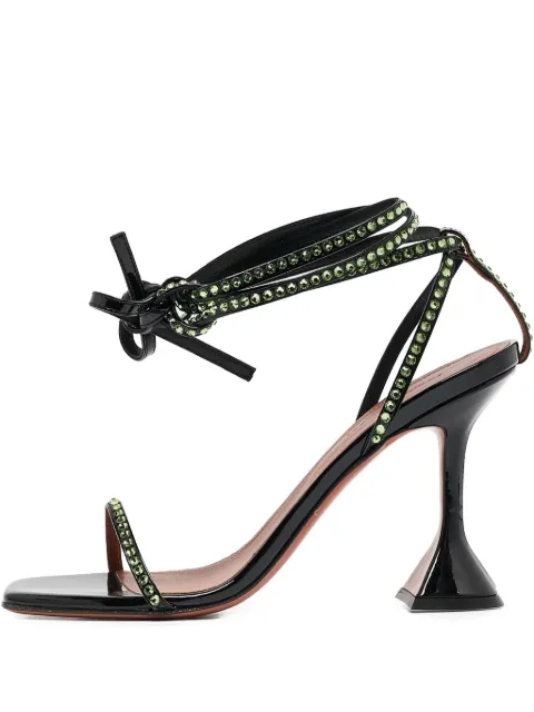 Amina Muaddi Pre-owned 95mm crystal-embellished sandals