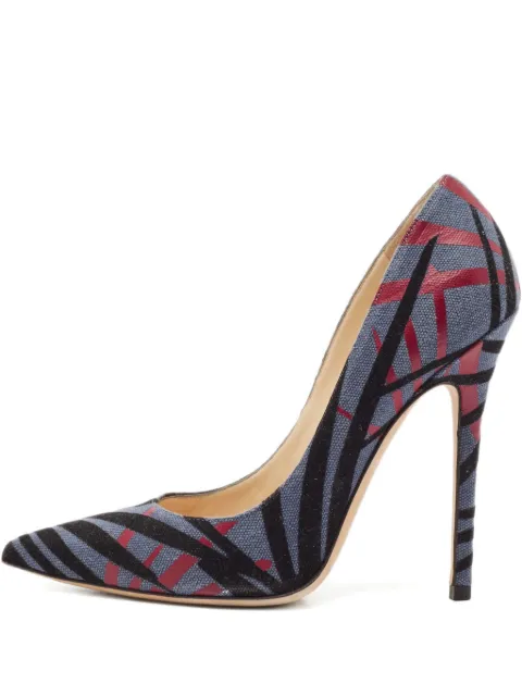 Jimmy Choo Pre-Owned 125mm pointed-toe pattern pumps