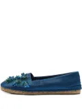 Christian Dior Pre-Owned bead-embellished espadrilles - Blue