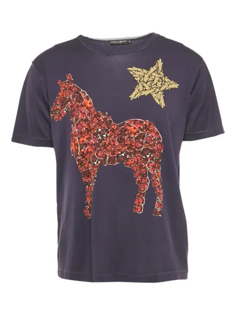Dolce & Gabbana Pre-Owned Horse Star T-shirt