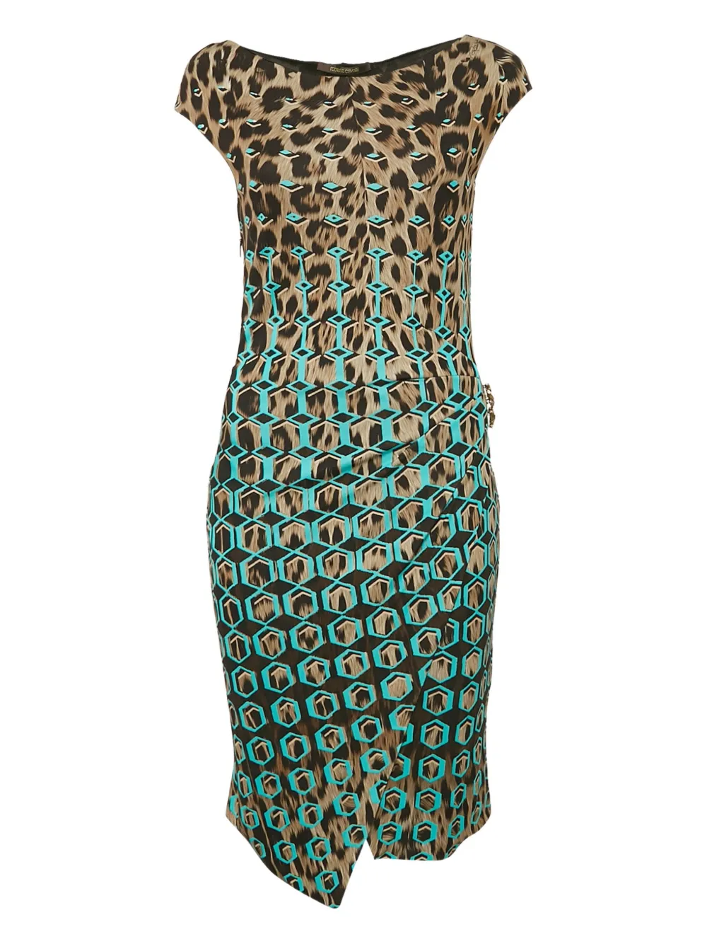 2024 leopard geometric dress
