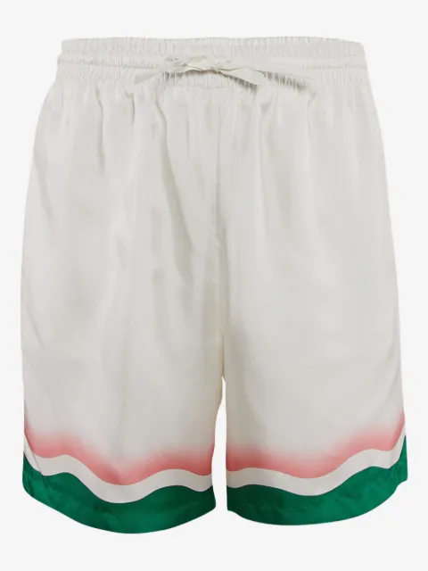Casablanca pre-owned Le Jeu de Ping Pong diagonal-striped swim shorts