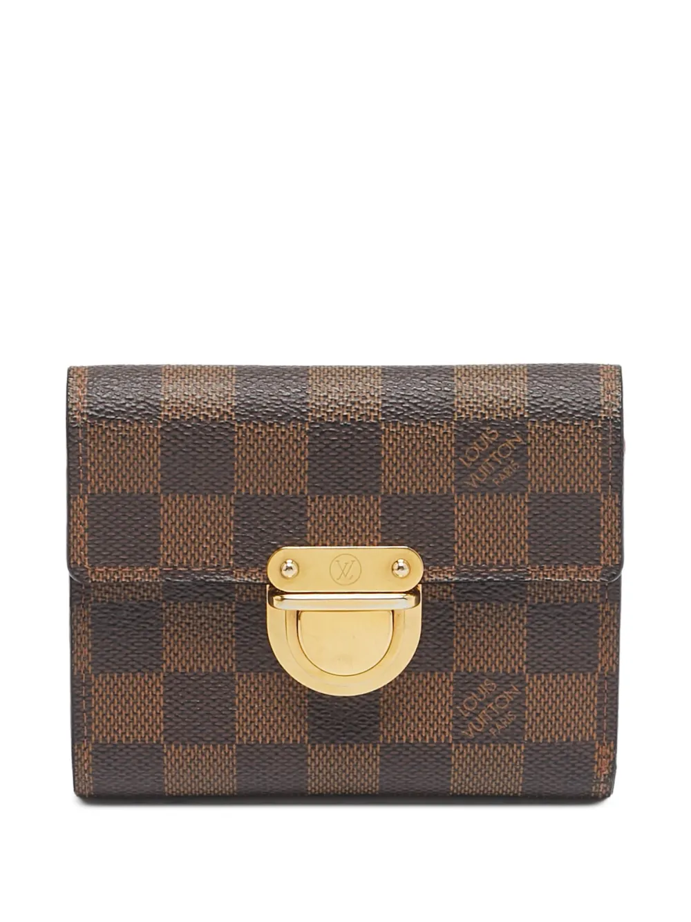 Pre-owned Louis Vuitton 2007 Damier Ebène Canvas Wallet