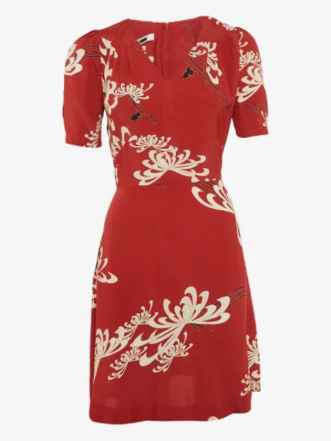Alexander McQueen Pre-Owned puff-sleeve floral dress