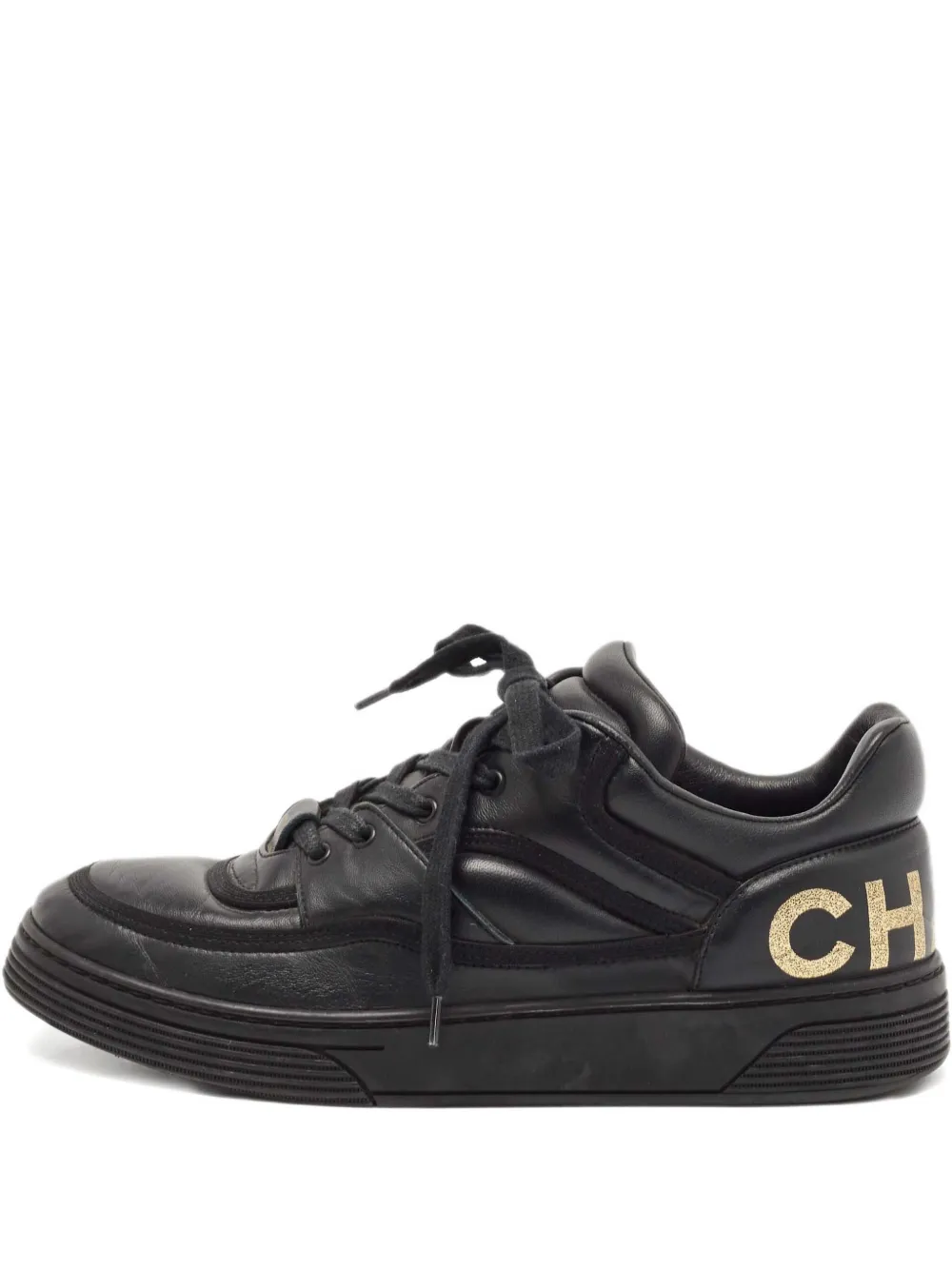 CHANEL Pre-Owned 2023 レザースニーカー - ブラック CHANEL Pre-Owned 2023 レザースニーカー - ブラック