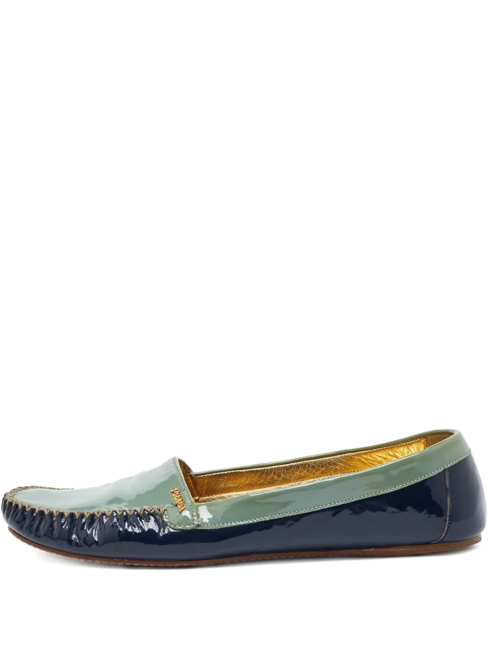 Prada Pre-Owned patent leather loafers - ブルー Prada Pre-Owned patent leather loafers - ブルー