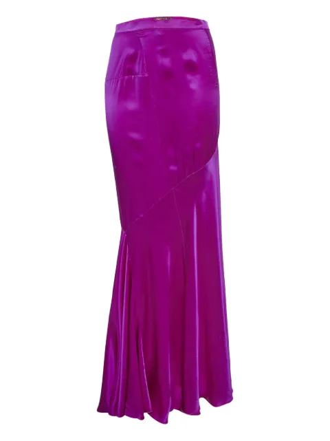 Roberto Cavalli Vintage silk-satin skirt