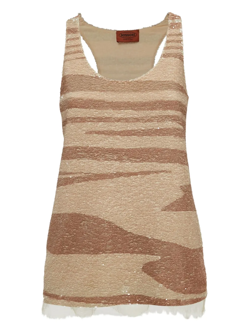 Missoni Pre-Owned sequin-embellished tank top | Neutrals | Image 1