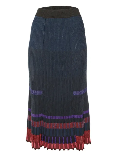 Kenzo Pre-Owned falda midi tejida de canalé