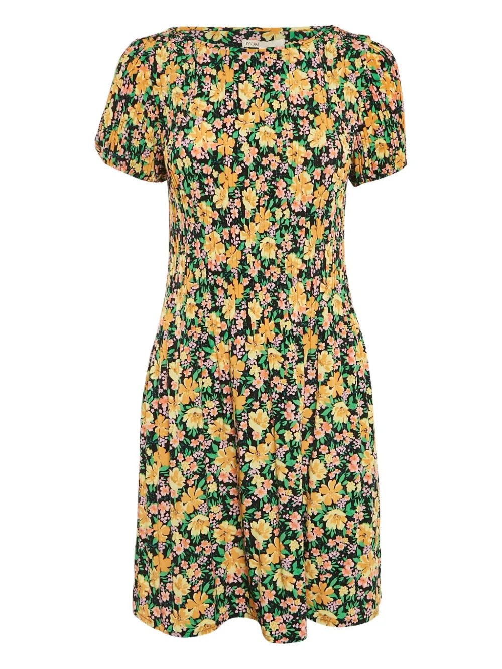 Maje Pre-owned Kleid mit Blumen-Print - Schwarz
