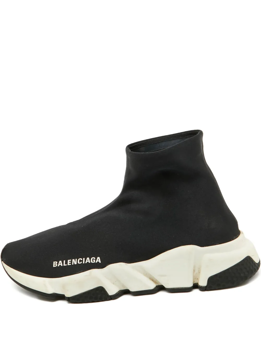 Balenciaga Pre-Owned logo-embellished sock-style sneakers | Black | Image 1