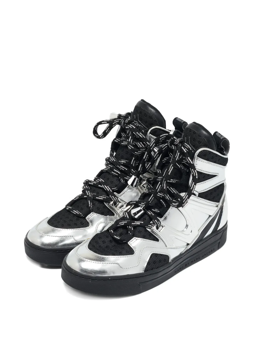 Marc Jacobs Vintage pre-owned metallic-leather high-top sneakers | High-Tops | Image 2