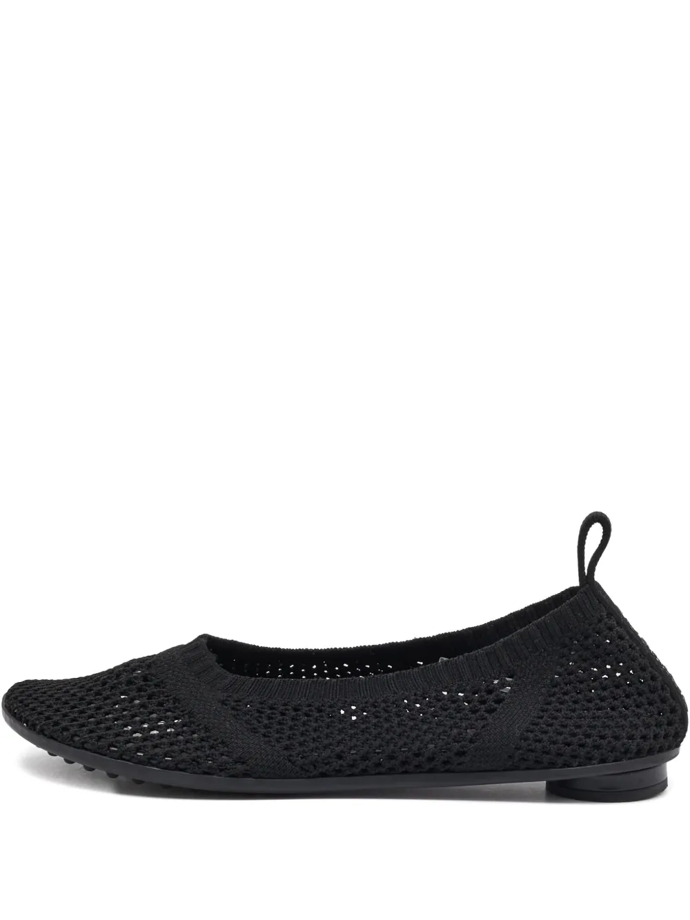 Bottega Veneta Pre-Owned knit mesh ballet flats | Black | Image 1