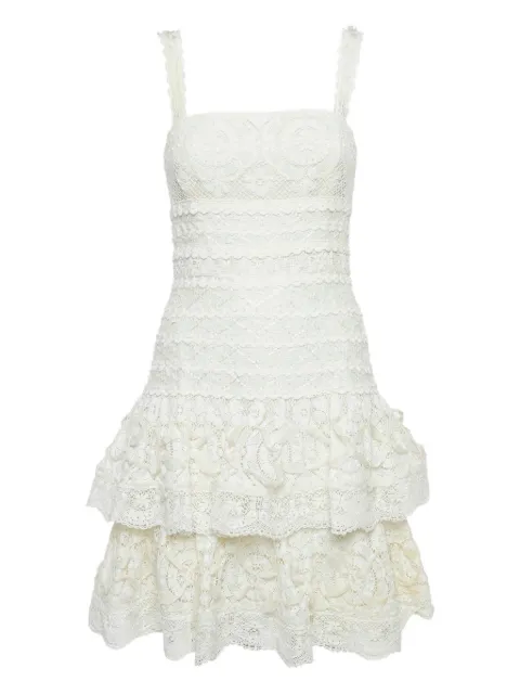 Oscar de la Renta Pre-Owned Abito corto in pizzo