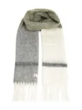 Marni ombre fringed scarf - White