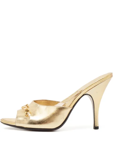 Marc Jacobs pre-owned 100mm leather mules