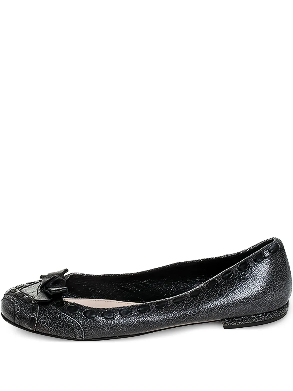 Prada Pre-Owned bow-detailed ballet flats | Black | Image 1