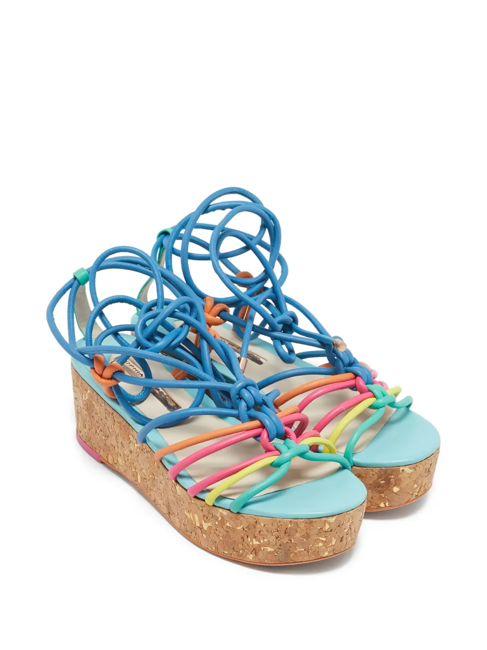 Sophia Webster pre-owned 60mm lace-up platform sandals | Image 2
